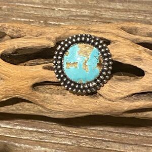 Handmade Genuine Sterling Silver Turquoise ring